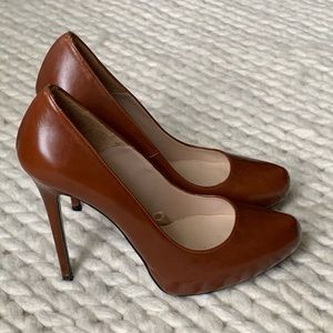 ZARA Brown High Heels w/ Hidden Platform